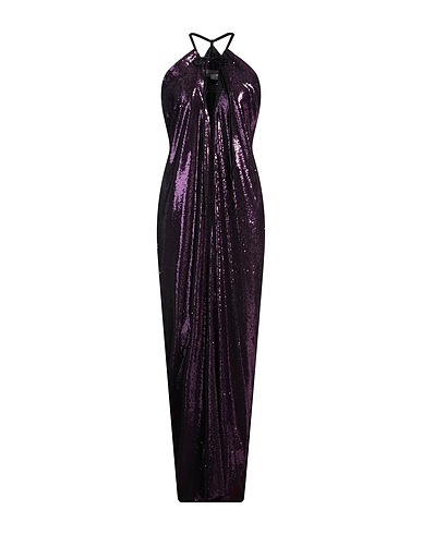 PHILOSOPHY di LORENZO SERAFINI Long dress Plum 85% Polyester, 15% Polyamide