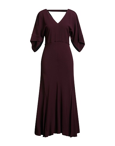 VICTORIA BECKHAM Vestito estivo Prugna 50% Viscosa, 47% Acrilico, 3% Elastan