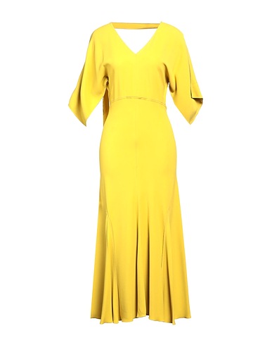 VICTORIA BECKHAM Long dress Marigold 50% Viscose, 47% Acrylic, 3% Elastane