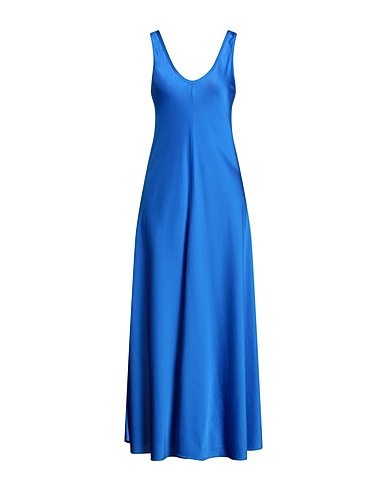 FORTE_FORTE Robe d’été Bleu marine 94% Soie, 6% Élasthanne