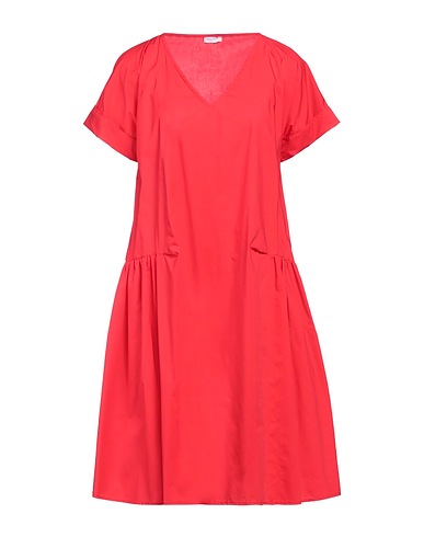 ROSSOPURO Vestito midi Rosso 100% Cotone