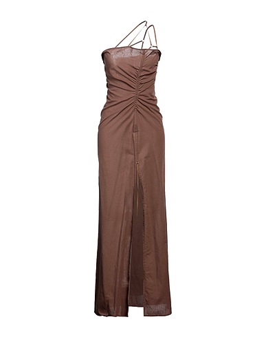 JACQUEMUS Long dress Brown 100% Cotton