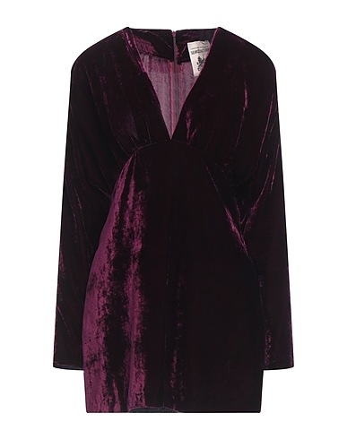 SEMICOUTURE Sheath dress Dark purple 82% Viscose, 18% Polyamide