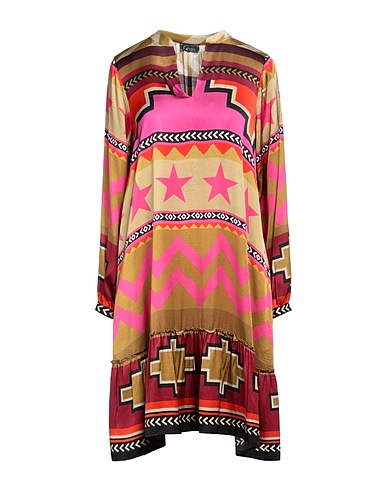 GRACE Vestito midi Khaki 100% Viscosa