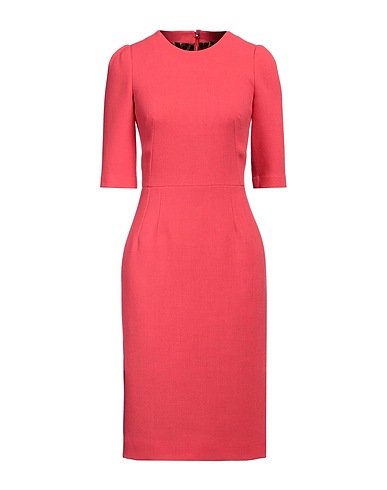 DOLCE&GABBANA Midi dress Coral 100% Wool