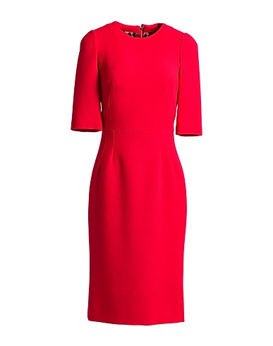 DOLCE&GABBANA Midi dress Tomato red 100% Wool