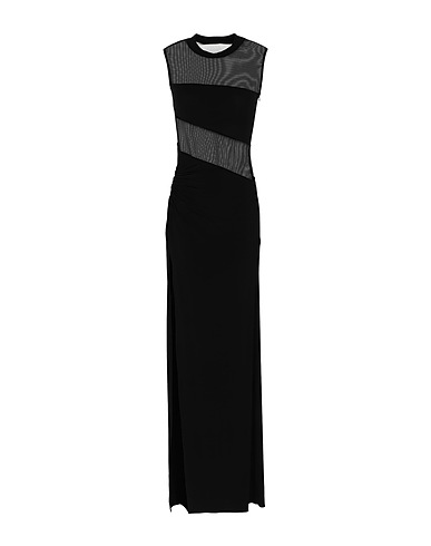 NENSI DOJAKA Long dress Black 91% Viscose, 9% Elastane, Polyamide