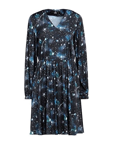 KARL LAGERFELD Short dress Black 96% Polyester, 4% Elastane