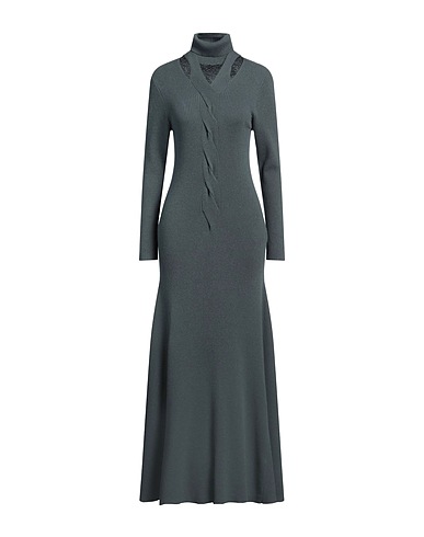 FABIANA FILIPPI Vestito in Maglia Verde scuro 75% Lana Vergine, 15% Seta, 10% Cachemire