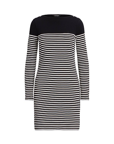 LAUREN RALPH LAUREN Short dress Black 100% Cotton
