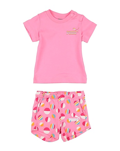 PUMA Completo Baby  ESS+ SUMMER CAMP Infants Set JS
 Rosa 100% Cotone, Poliestere