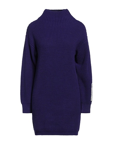HINNOMINATE Vestito corto Viola 74% Acrilico, 26% Poliestere