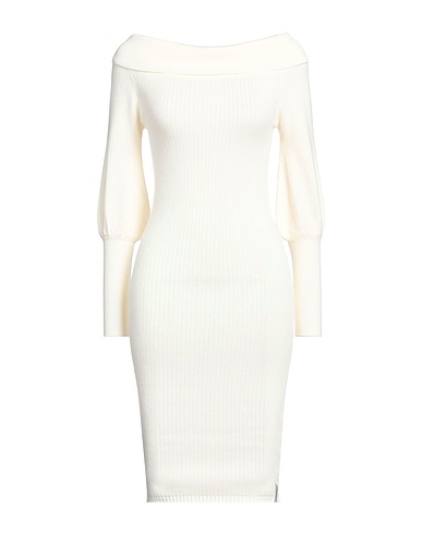 HINNOMINATE Sheath dress Ivory 52% Viscose, 26% Polyester, 22% Polyamide