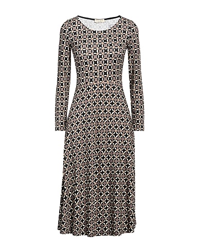 SIYU Vestito midi Tortora 95% Viscosa, 5% Elastan