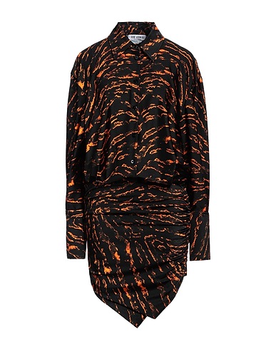 THE ATTICO Shirt dress Black 80% Polyamide, 20% Elastane