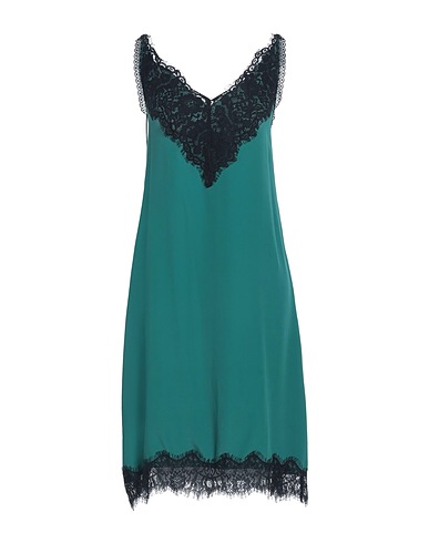 SOLOTRE Midi dress Dark green 70% Acetate, 30% Silk