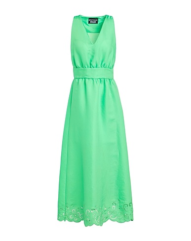 BOUTIQUE MOSCHINO Long dress Green 55% Viscose, 25% Polyester, 20% Cotton