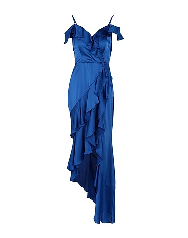 FOREVER UNIQUE Midi dress Blue 100% Polyester