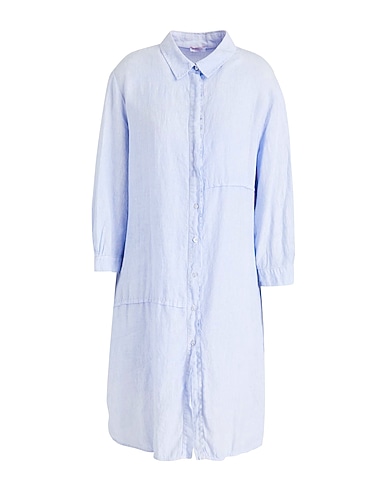 ROSSOPURO Shirt dress Light blue 100% Linen