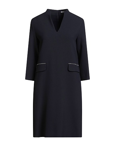 PESERICO Midi dress Midnight blue 64% Polyester, 27% Viscose, 6% Cotton, 3% Elastane, Silk