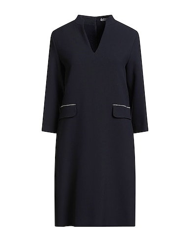PESERICO Платье миди BLU NOTTE 64% Полиэстер, 27% Вискоза, 6% Хлопок, 3% Эластан, Шелк