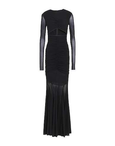 PHILOSOPHY di LORENZO SERAFINI Langes Kleid Schwarz 100% Polyamid