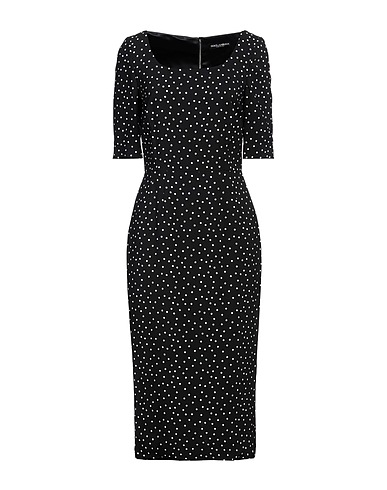 DOLCE&GABBANA Midi dress Black 100% Viscose