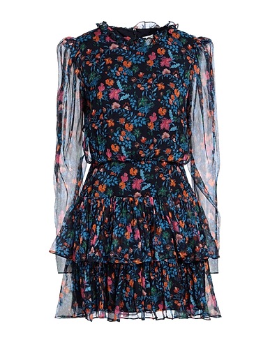 SALONI Short dress Midnight blue 100% Silk