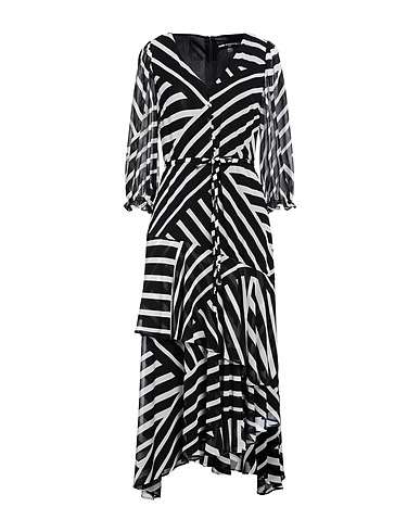 KARL LAGERFELD Midi dress Black 65% Polyester, 35% Recycled polyester