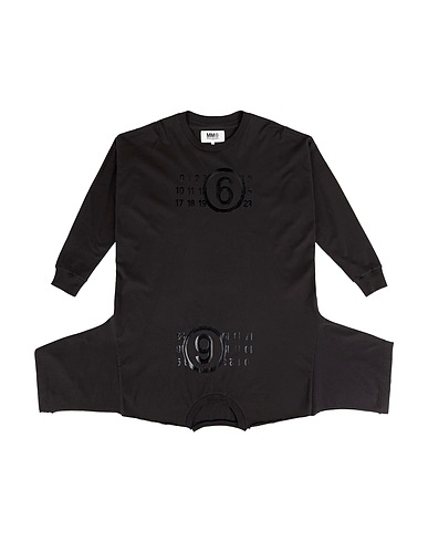 MM6 MAISON MARGIELA Kleid Schwarz 100% Baumwolle