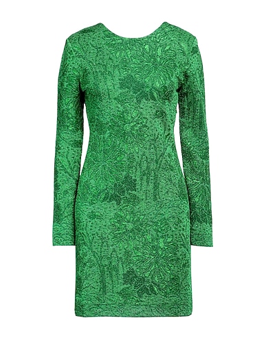 GIVENCHY Sheath dress Green 64% Viscose, 15% Metallic Polyester, 11% Polyester, 10% Polyamide