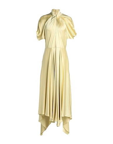 STELLA McCARTNEY Long dress Pastel yellow 64% Acetate, 36% Viscose