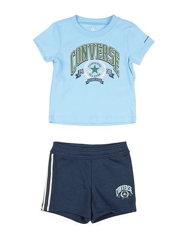 CONVERSE Комплект для малыша CNVB REC CLUB FT SHORT JRSY SS
 Небесно-голубой 60% Органический хлопок, 40% Полиэстер