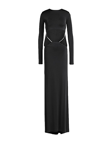 ET OCHS Long dress Black 96% Viscose, 4% Elastane