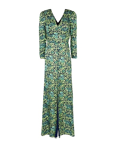 SALONI Long dress Midnight blue 100% Silk