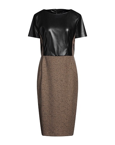 CLIPS MORE Midi dress 40% Acrylic, 40% Polyester, 16% Wool, 4% Polyamide, Polyurethane