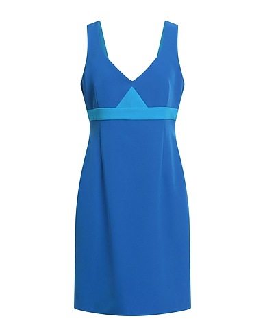 HANITA Sheath dress Blue 89% Polyester, 11% Elastane