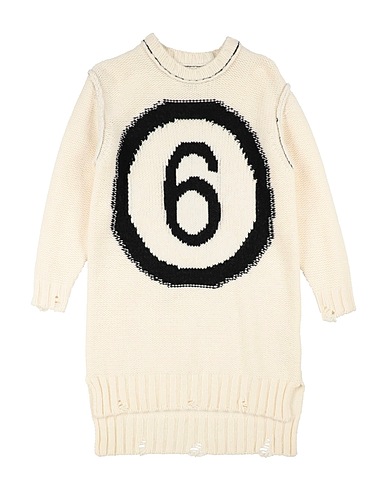 MM6 MAISON MARGIELA Vestito Avorio 80% Lana, 20% Poliammide