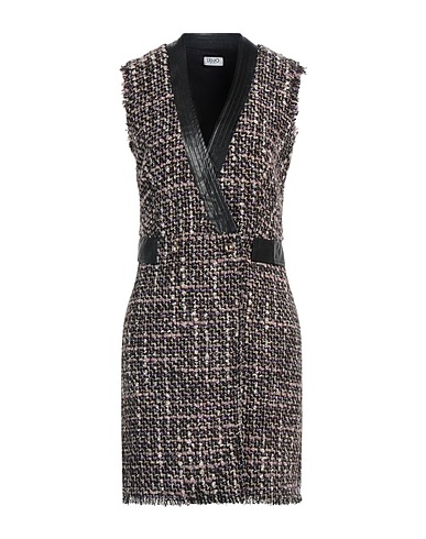 LIU •JO Blazer dress Dark brown 42% Acrylic, 24% Polyester, 23% Cotton, 10% Virgin Wool, 1% Polyamide