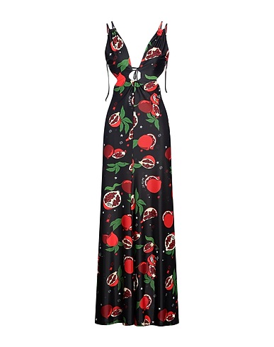 ANIYE BY Long dress Black 82% Polyester, 18% Elastane