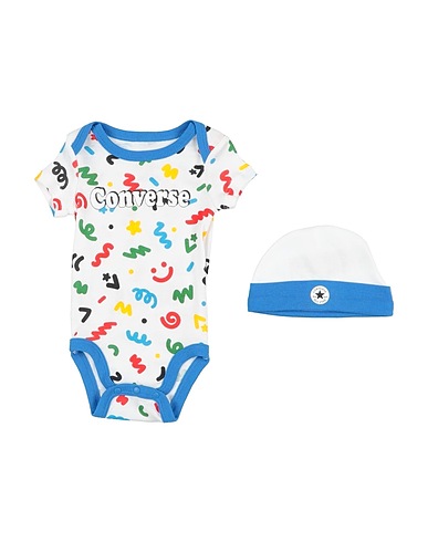 CONVERSE Set baby CHN SEASONAL 3PC BOX SET  Bianco 60% Cotone, 40% Poliestere