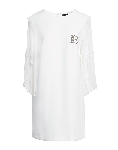 ERMANNO DI ERMANNO SCERVINO Short dress White 100% Polyester, Silk, Polyamide, PVC - Polyvinyl chloride