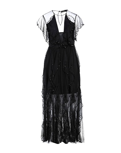 TWINSET Long dress Black 100% Polyester