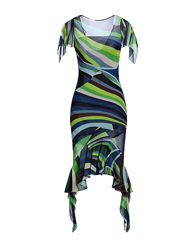 PUCCI Midi dress Midnight blue 100% Silk