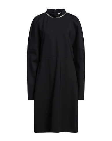 FABIANA FILIPPI Vestido midi Negro 84% Poliamida, 16% Elastán, Cristal, Ecobrass