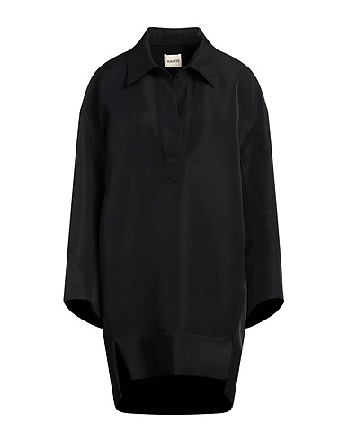 KHAITE Vestito corto Nero 59% Viscosa, 41% Lana Vergine