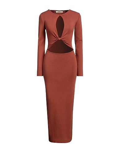 AKEP Elegant dress Brown 52% Viscose, 26% Polyester, 22% Polyamide