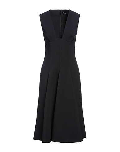 VERSACE Midi dress Black 70% Acetate, 30% Viscose
