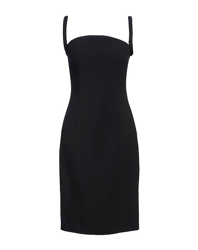 VERSACE Midi dress Black 70% Acetate, 30% Viscose