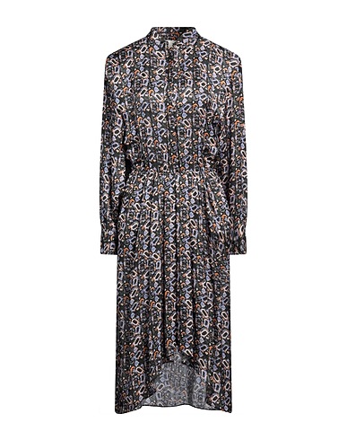 ISABEL MARANT Midi dress Charcoal 65% Viscose, 35% Silk